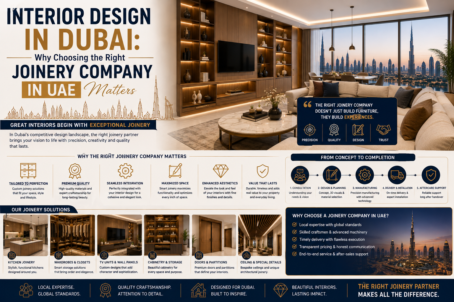 Interior Design in Dubai: Why Choosing the Right Joinery Company in UAE Matters